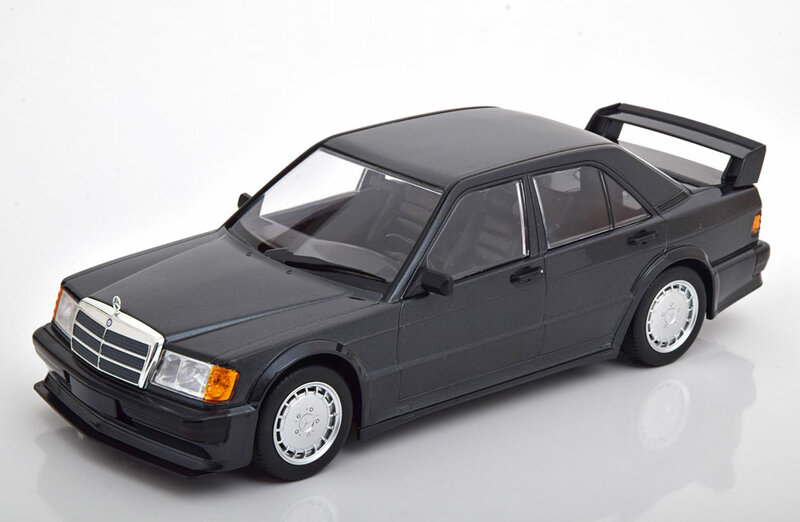 Minichamps 1:18 Mercedes Benz 190E 2.5-16 Evo 1 blauw zwart metallic 1989. Diecast metal