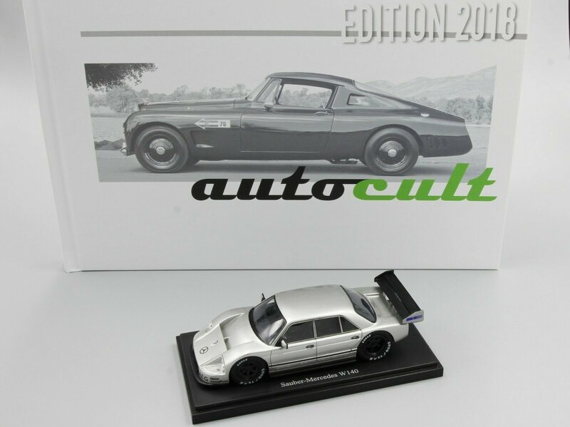 Autocult 1:43 Sauber Mercedes W140 Germany 1990. Set Book of the Year 2018