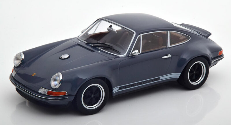 KK Scale 1:18 Porsche Singer 911 Coupe dondergrijs oplage 1000 stuks