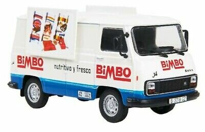 Atlas 1:43 Pegaso J4 Van Bimbo 1984 wit blauw in blisterverpakking