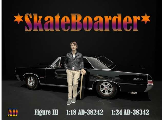American Diorama 1:18 SkateBoarder Figure 3, excl. modelauto