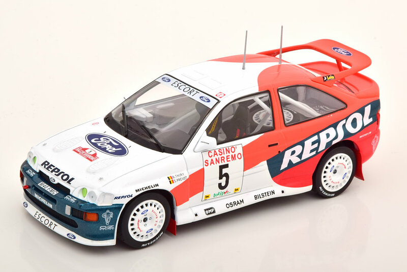 IXO 1:24 Ford Escort RS Cosworth Nr 5 Thiry Prevot Rally San Remo 1996 Repsol