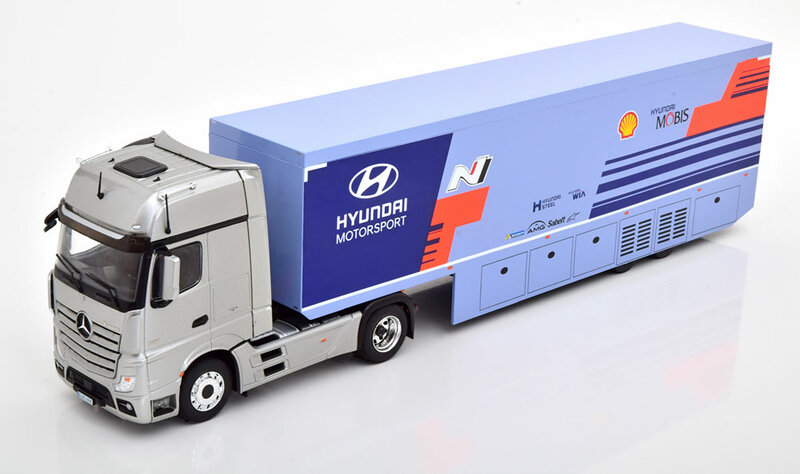 IXO 1:43 Mercedes Actros MP4 WRC Rally transport Hyundai Motorsport 2019