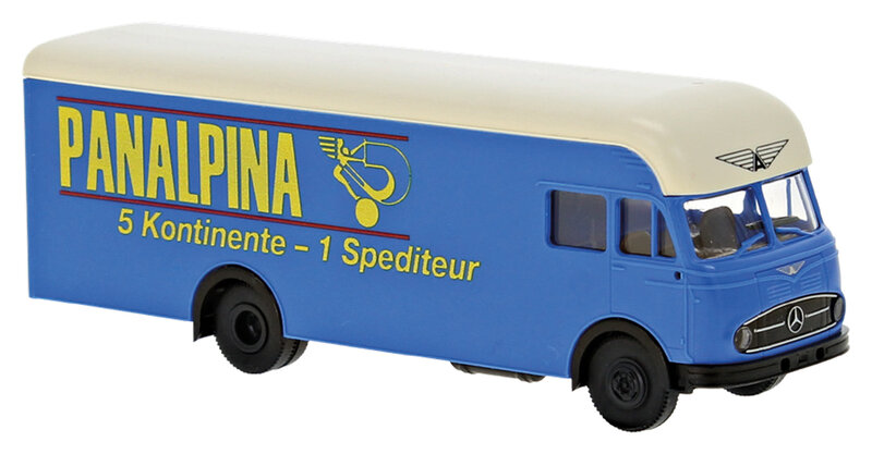 Brekina 1:87 Mercedes Benz LP 322 Mobelwagen, Panalpina blauw