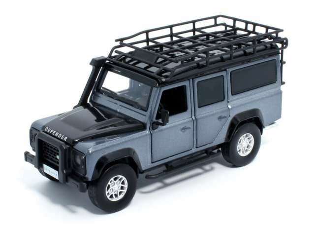 Tayumo 1:32  Land Rover Defender 110 met imperiaal grijs zwart in window box