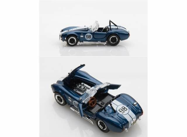 Shelby Collectible 1:64  Shelby Cobra 427 SC no 98 blauw