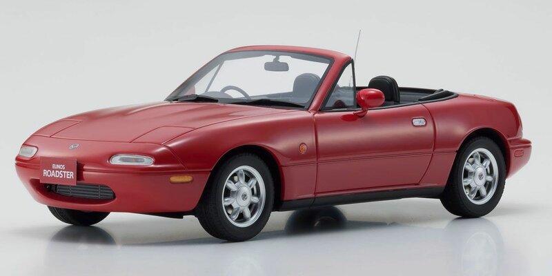 Kyosho 1:18 Mazda Eunos ( MX5) Roadster Resin Samurai Series RHD, oplage 700 stuks