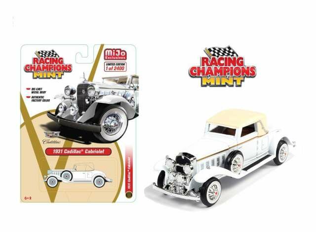 Racing Champions Mint 1:64 Cadillac Cabriolet, wit 1931