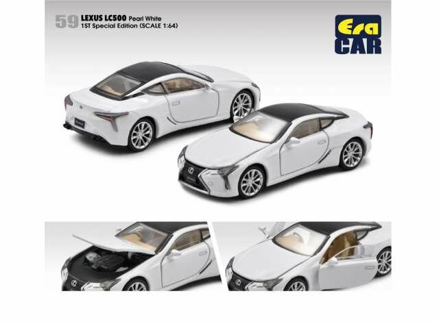Era Car 1:64 Lexus LC500 1st Special Edition wit zwart 2022