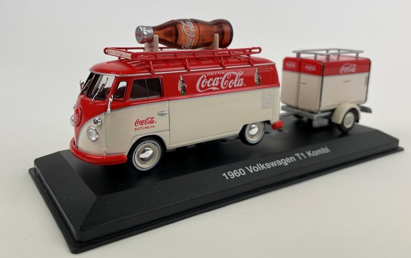 Motorcity  Classics 1:43 Volkswagen T1 Kombi Van met aanhanger Coca Cola