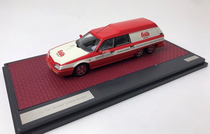 Matrix 1:43 Citroen CX Break Loadrunner &quot;Fr&uuml;h K&ouml;lsch&quot; 1989 rood wit