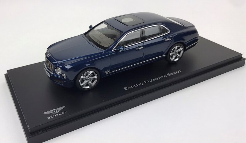 Kyosho 1:43 Bentley Mulsanne Speed ( Marlin) blauw