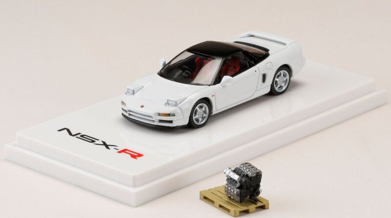 Hobby Japan 1:64 Honda NSX ( NA1) Type R 1992 with Engine Display Model, Championship Wit