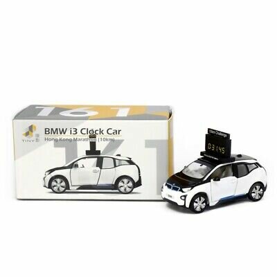 Tiny Toys 1:64 BMW i3 Marathon Clock Car, Hong Kong Capparius , [10km] no 161 wit
