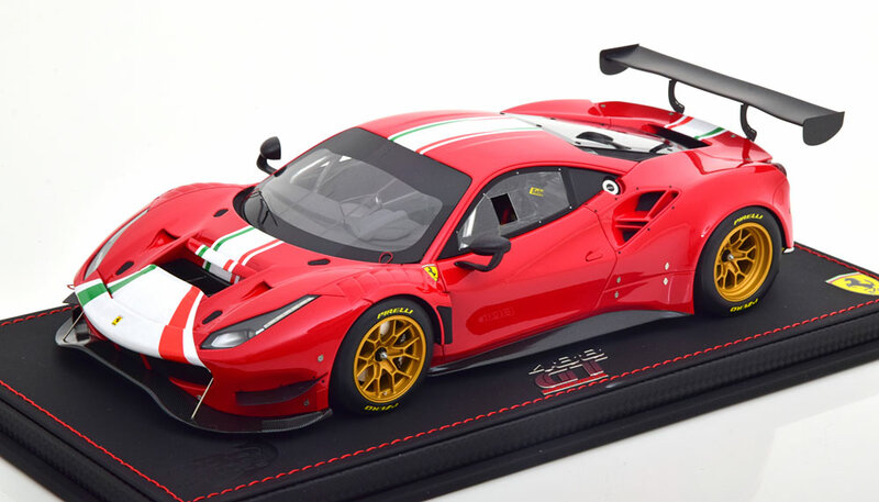 BBR Models 1:18 Ferrari 488 GT Modificata 2020 rood oplage 228 stuks 