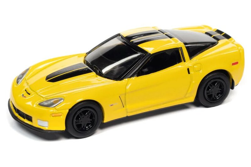 Johnny Lightning 1:64 Chevrolet Corvette Z06 geel met zwart