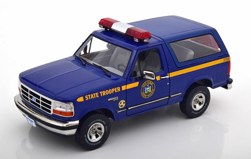 Greenlight 1:18 Ford Bronco XLT New York State Police, Artisan Collection