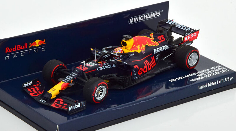 Minichamps 1:43 Red Bull Racing Honda RB16B Max Verstappen winner Dutch GP 2021