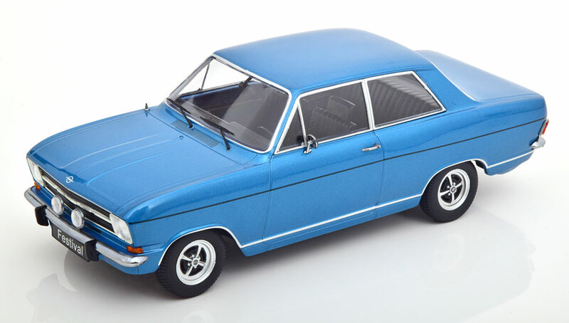  KK Scale 1:18 Opel Kadett B Festival 1973 blauw metallic