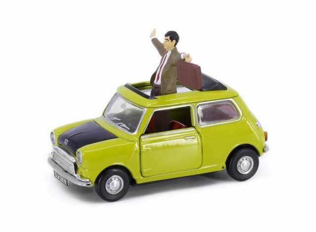Tiny Toys 1:50 Mr Bean&#039;s Mini set (65301+figure), green, Tiny City