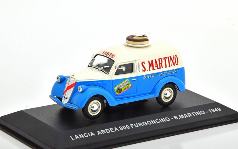 Atlas 1:43 Lancia Ardea 800 Furgoncino S Martino 1949 wit blauw