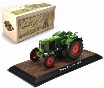 Atlas 1:32 Deutz F3L 514 Tractor 1958 groen geel