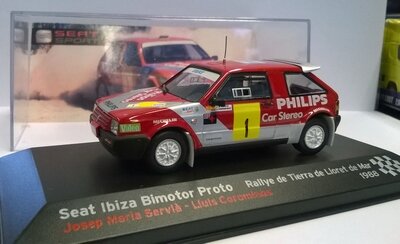 Atlas 1:43 Seat Ibiza Bimotor Proto No 1 Josep Maria