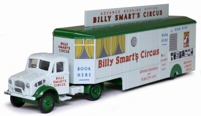 Atlas 1:76 Bedford OX Truck Booking Trailer Billy Smart&#039;s Circus