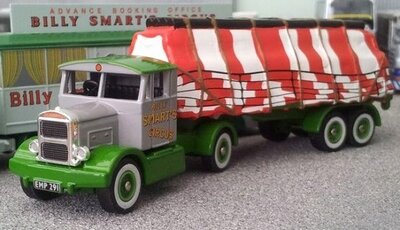 Atlas 1:76 Scammell Handyman + Sheeted Load Bily Smarts Circus