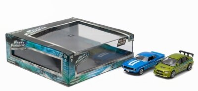 Greenlight 1:43 Chevrolet Yenko Camaro en Mitsubishi Lancer