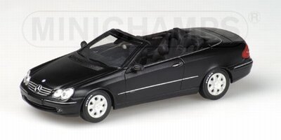 Minichamps 1:43 Mercedes Benz CLK Klass Cabrio ( A209) zwart