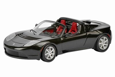 Schuco 1:43 Tesla Roadster open zwart