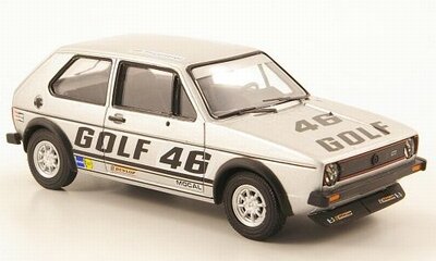 Vanguards 1:43 Volkwagen Golf MKI no 46 1977 zilver