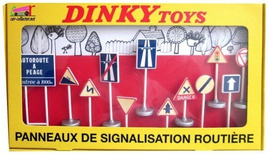 Dinky Toys 1:43 Coffred 12 Paneaux De Signalistation set 12 stuks verkeersborden, Edition Atlas