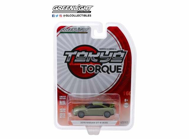 Greenlight 1:64 Nissan GT-R (R35) Tokyo Torque Series 5 matte groen