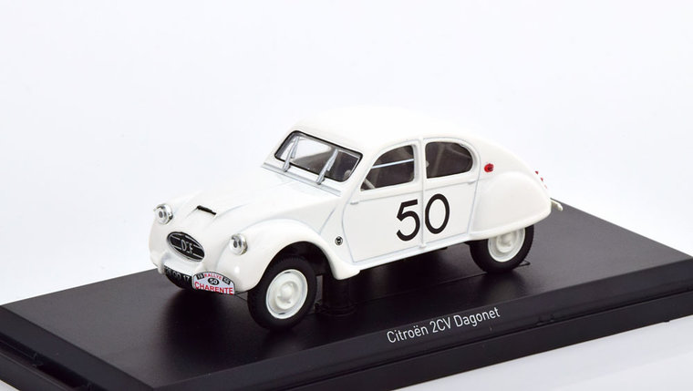 Norev 1:43 Citroen 2CV Dagonet No 50 Rally des Charentes 1956 wit