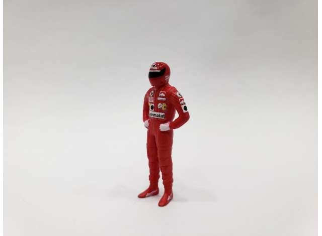 Cartrix 1:43 Nicky Lauda Ferrari rood figuur 