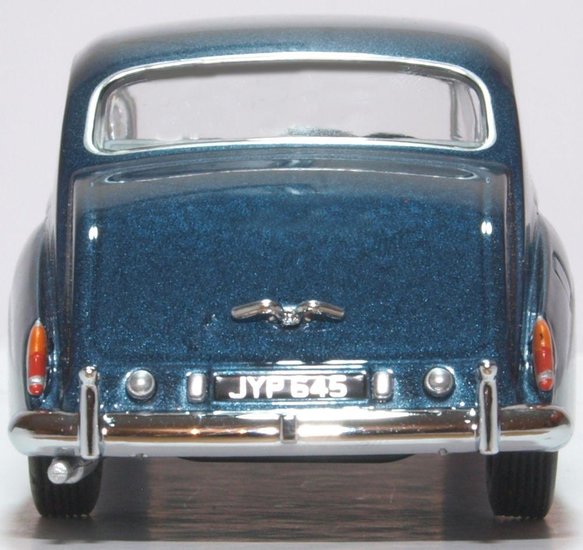 Oxford 1:43 Rolls Royce PHANTOM V JAMES YOUNG blauw, in vitrine 