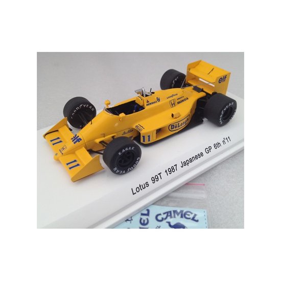 Rece Collection ( Spark) 1:43 Lotus 99T GP F1 Japan 1987 no 11 Gem S Nakajima geel