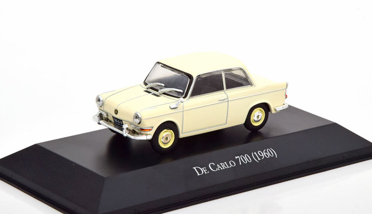 Atlas 1:43 De Carlo 700 1960 uit Basis BMW 700 creame in blisterverpakking