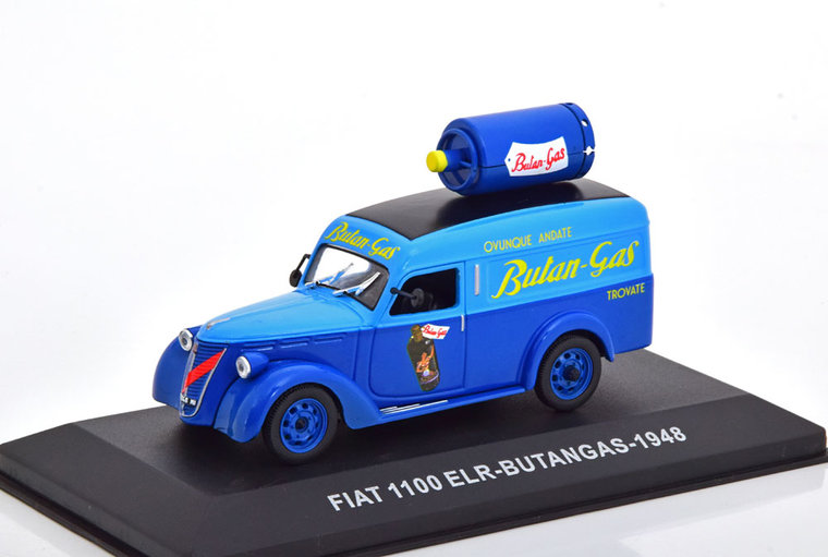 Atlas 1:43 Fiat 1100 ELR Delivery van Butangas 1948 blauw