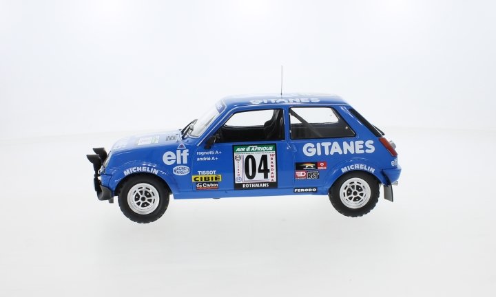 IXO 1:18 Renault 5 Alpine No.4, Gitanes, Rallye Bandama J. Ragnotti J. M.Andrie