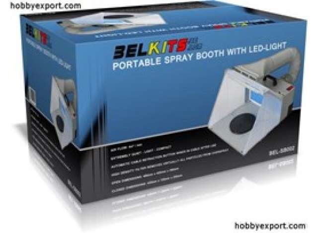 BELKITS 1:24 Portable Spray Booth With Led Light, Airflow 4m3 per minuut 1991