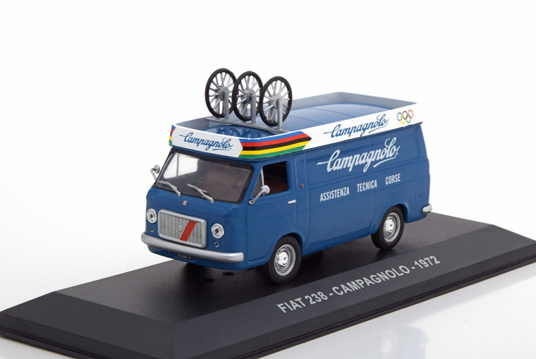 Atlas 1:43 Fiat 238 Transporter Campagnolo 1972 blauw