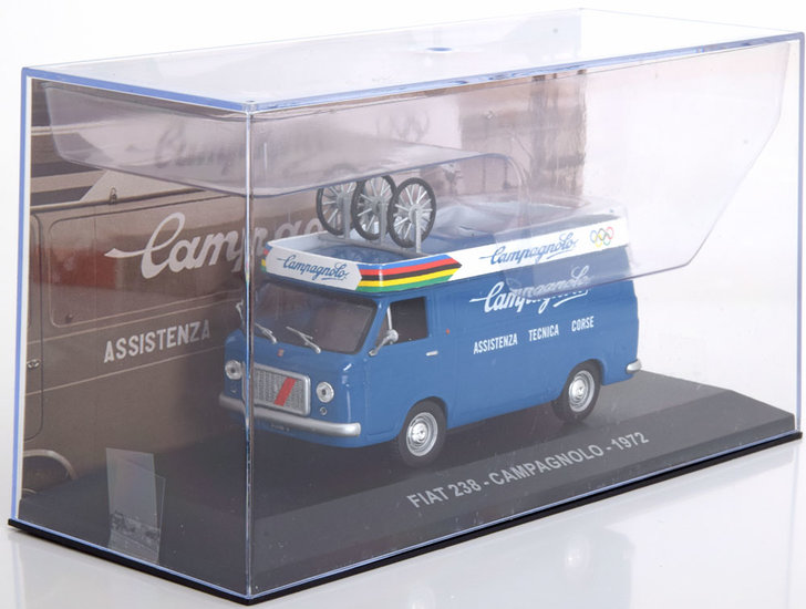 Atlas 1:43 Fiat 238 Transporter Campagnolo 1972 blauw