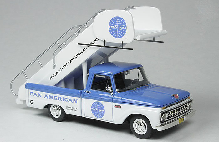 Goldvarg Collection 1:43 Ford F 100 Stairs Truck &quot;Pan American Airways&quot; 1965