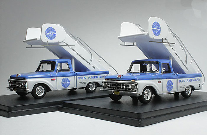 Goldvarg Collection 1:43 Ford F 100 Stairs Truck &quot;Pan American Airways&quot; 1965