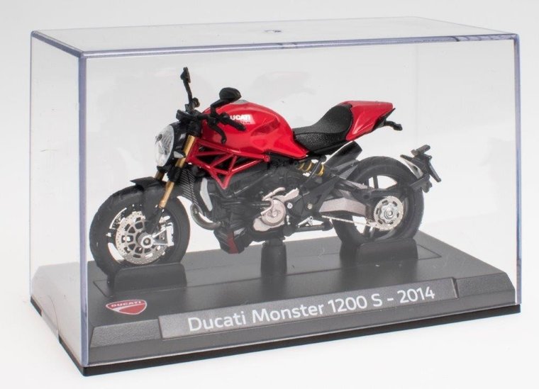 Atlas 1:24 Ducati Monster 1200 S 2014 rood