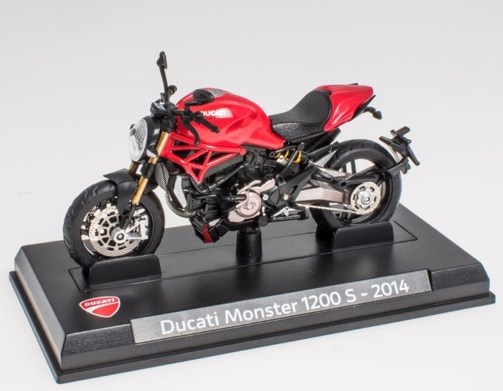 Atlas 1:24 Ducati Monster 1200 S 2014 rood