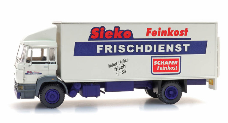 Artitec 1:87 DAF Kantelcabine kofferopbouw Sieko Frischdienst wit